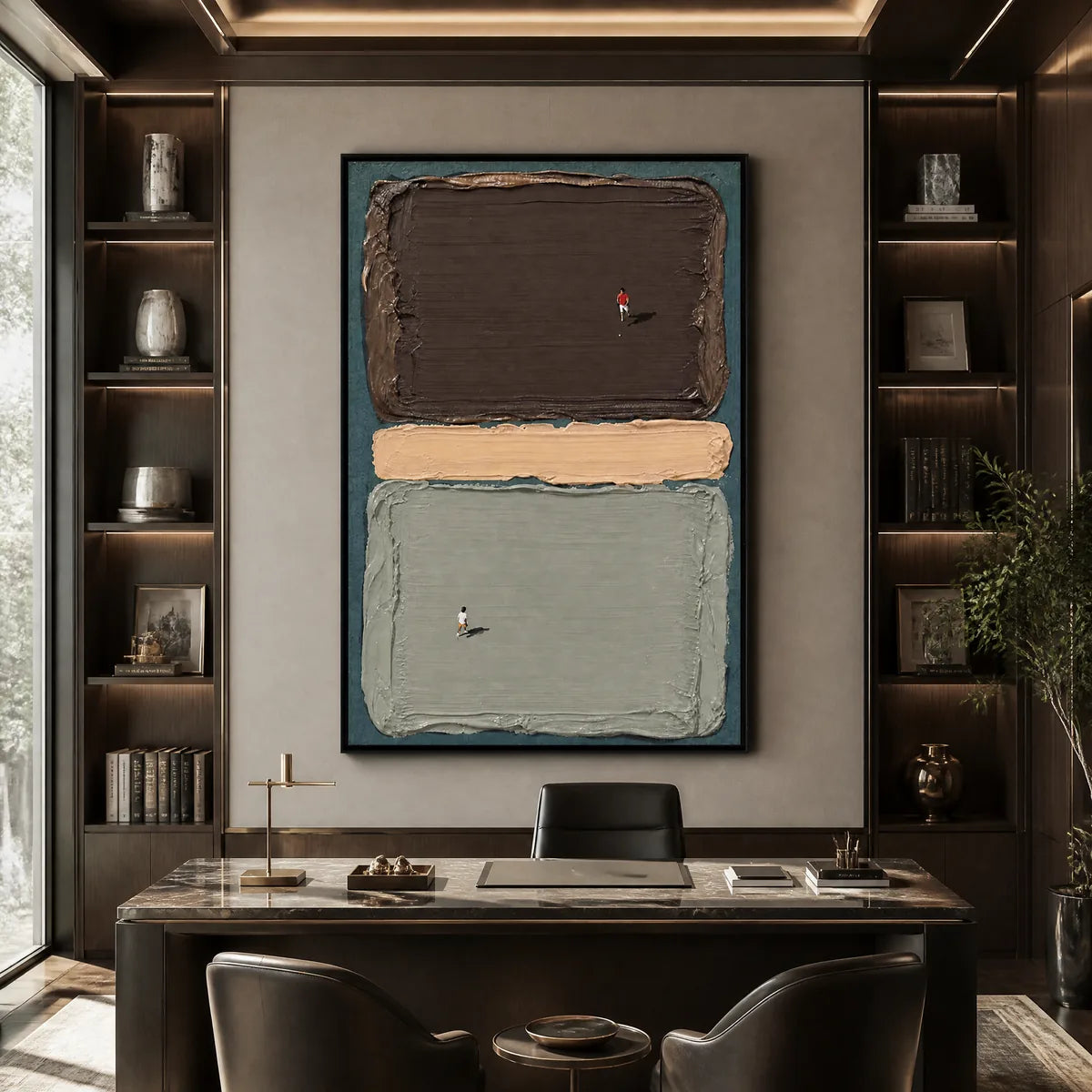 SILENT SWIMMERS: Minimal Swimmers Color Block Art
