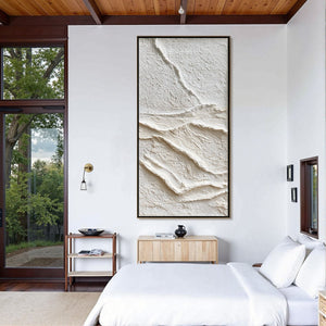 SILENT STRATA: Wabi Sabi Textured Minimalist Abstract Painting