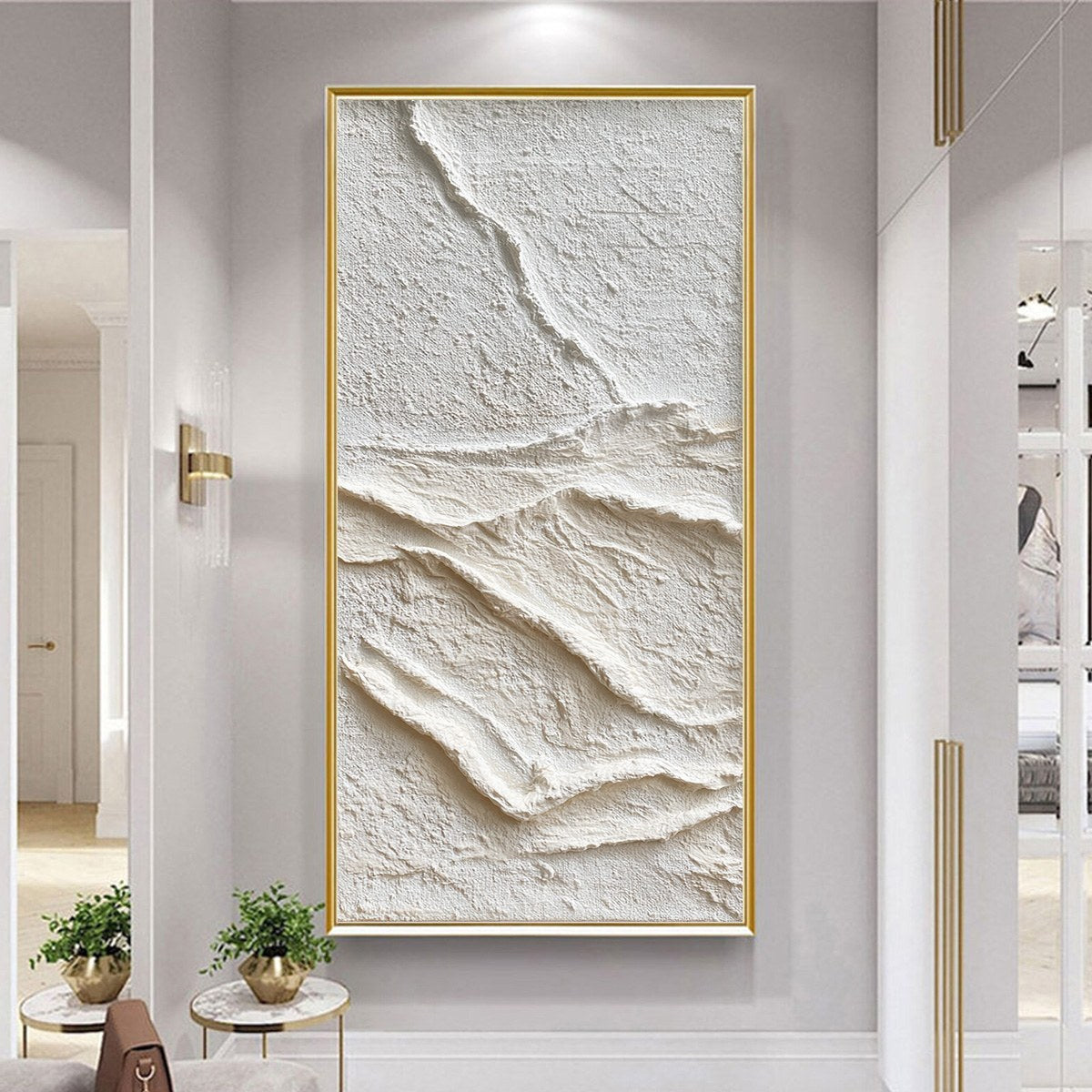 SILENT STRATA: Wabi Sabi Textured Minimalist Abstract Painting