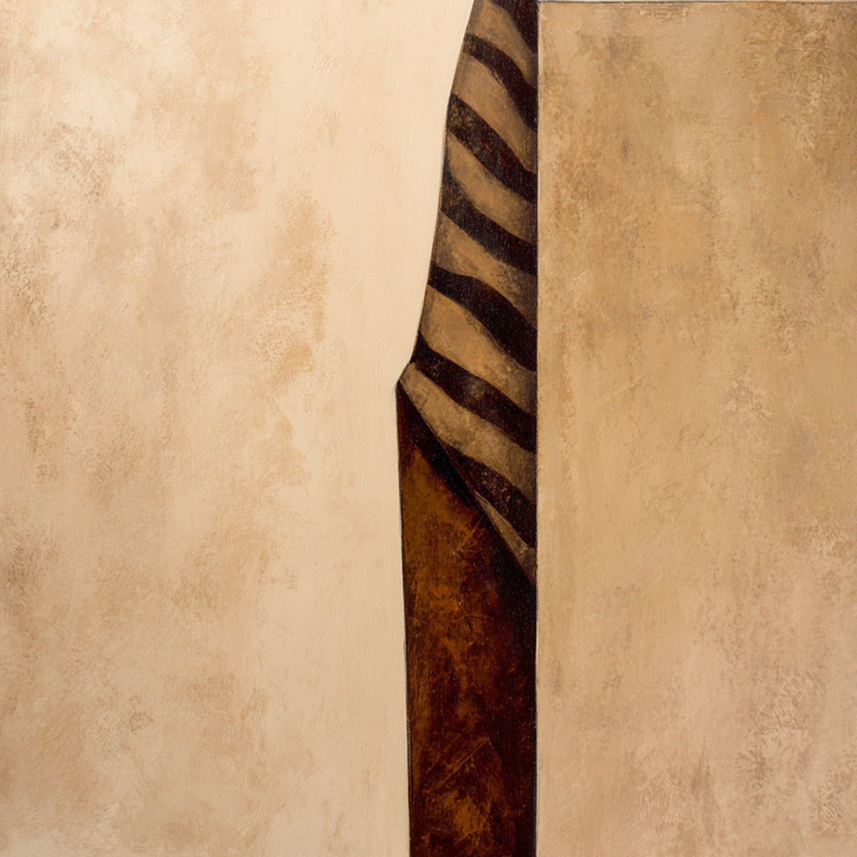 SOLITUDE: Minimalist Figurative Painting in Earthy Tones
