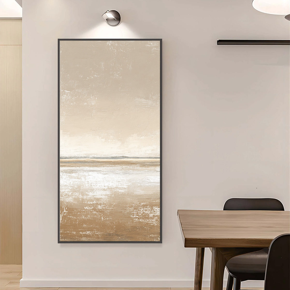 SOLITUDE: Textured Minimalist Wabi Sabi Seascape