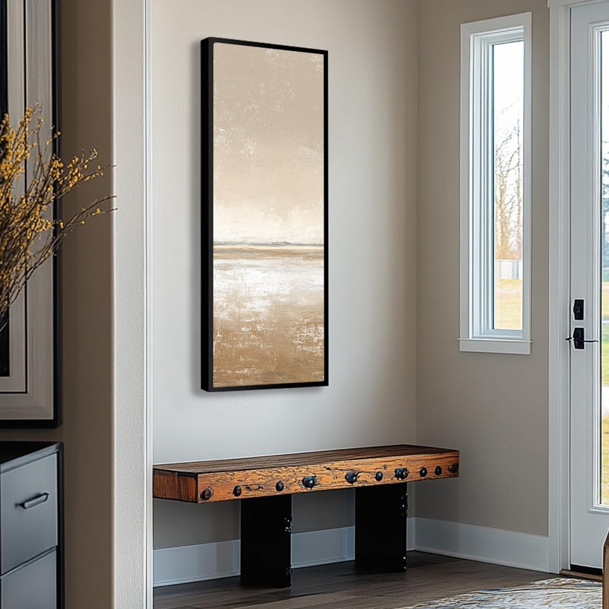 SOLITUDE: Textured Minimalist Wabi Sabi Seascape