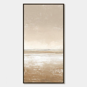 SOLITUDE: Textured Minimalist Wabi Sabi Seascape