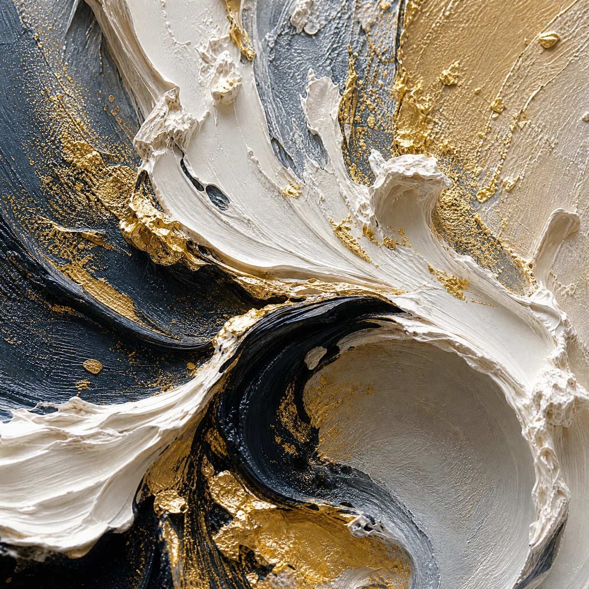 SPIRAL LIGHT: White Gold Spiral Texture Abstract