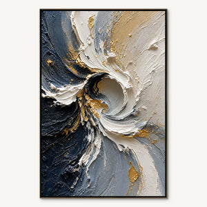 SPIRAL LIGHT: White Gold Spiral Texture Abstract
