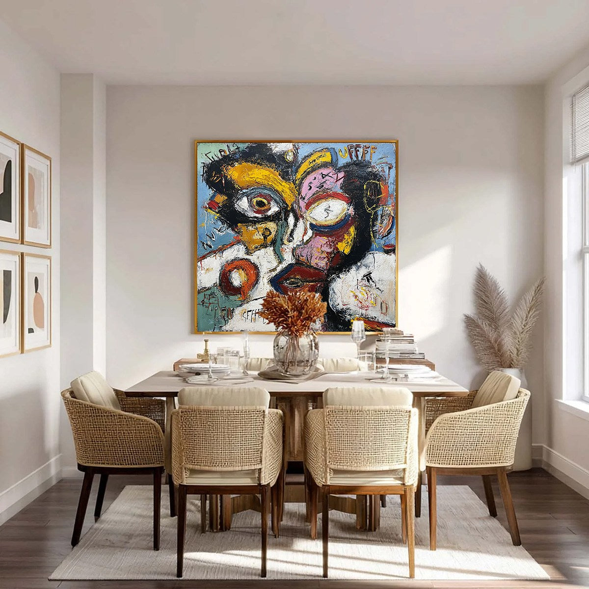 STATIC MIND: Bold Neo-Expressionist Abstract Portrait Painting