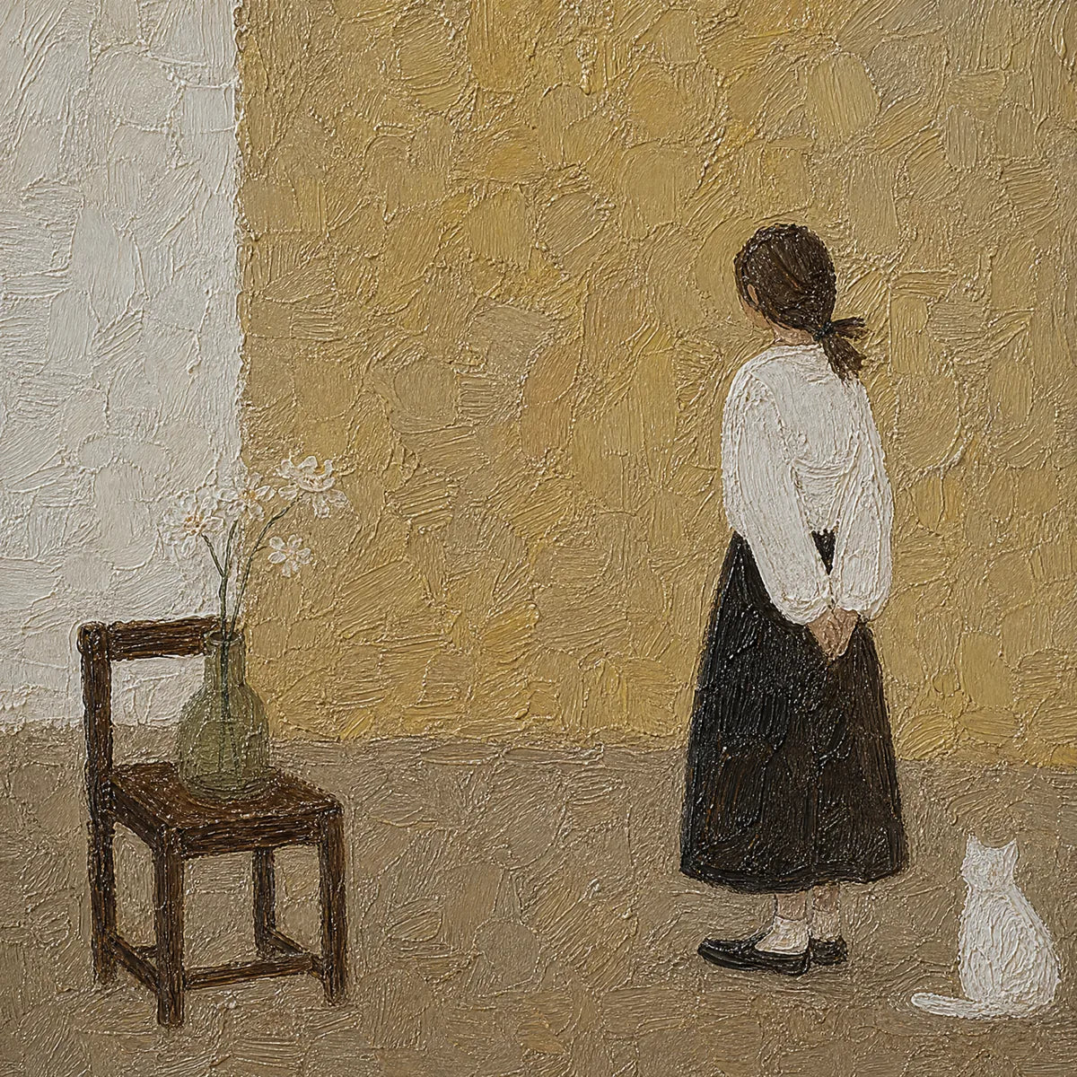 STILL ROOM: Minimalist Woman Interior Painting