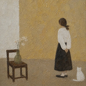 STILL ROOM: Minimalist Woman Interior Painting