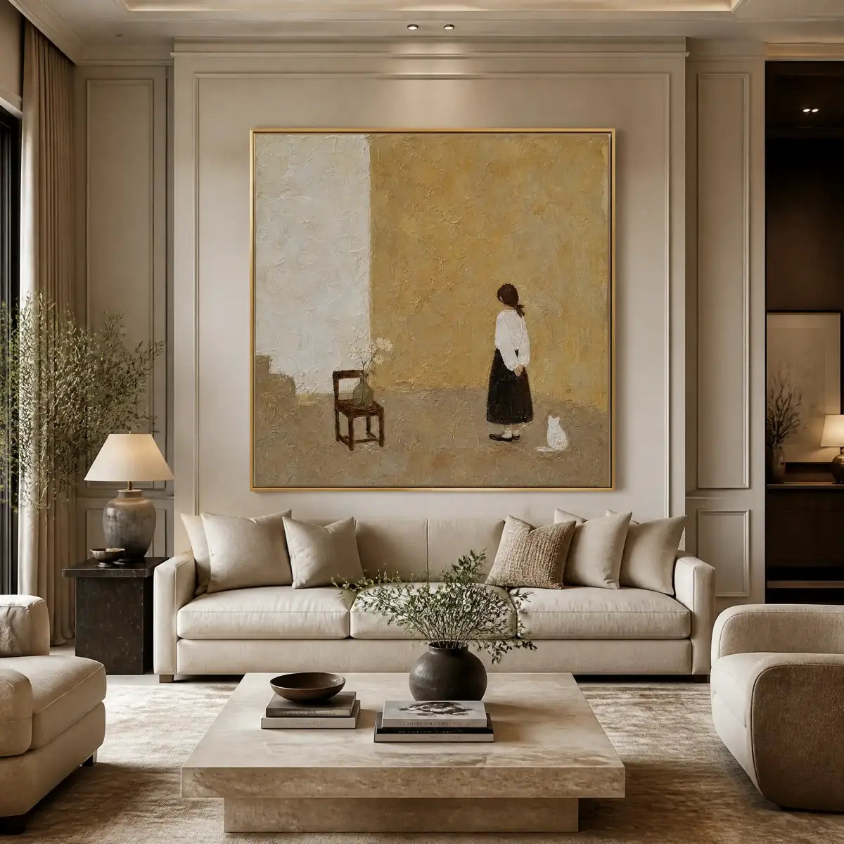 STILL ROOM: Minimalist Woman Interior Painting