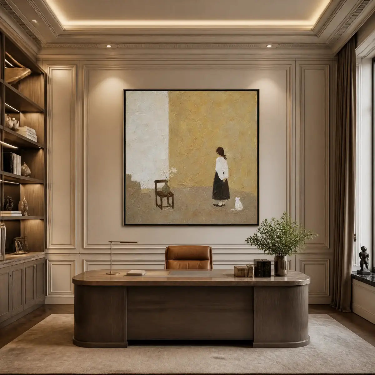 STILL ROOM: Minimalist Woman Interior Painting
