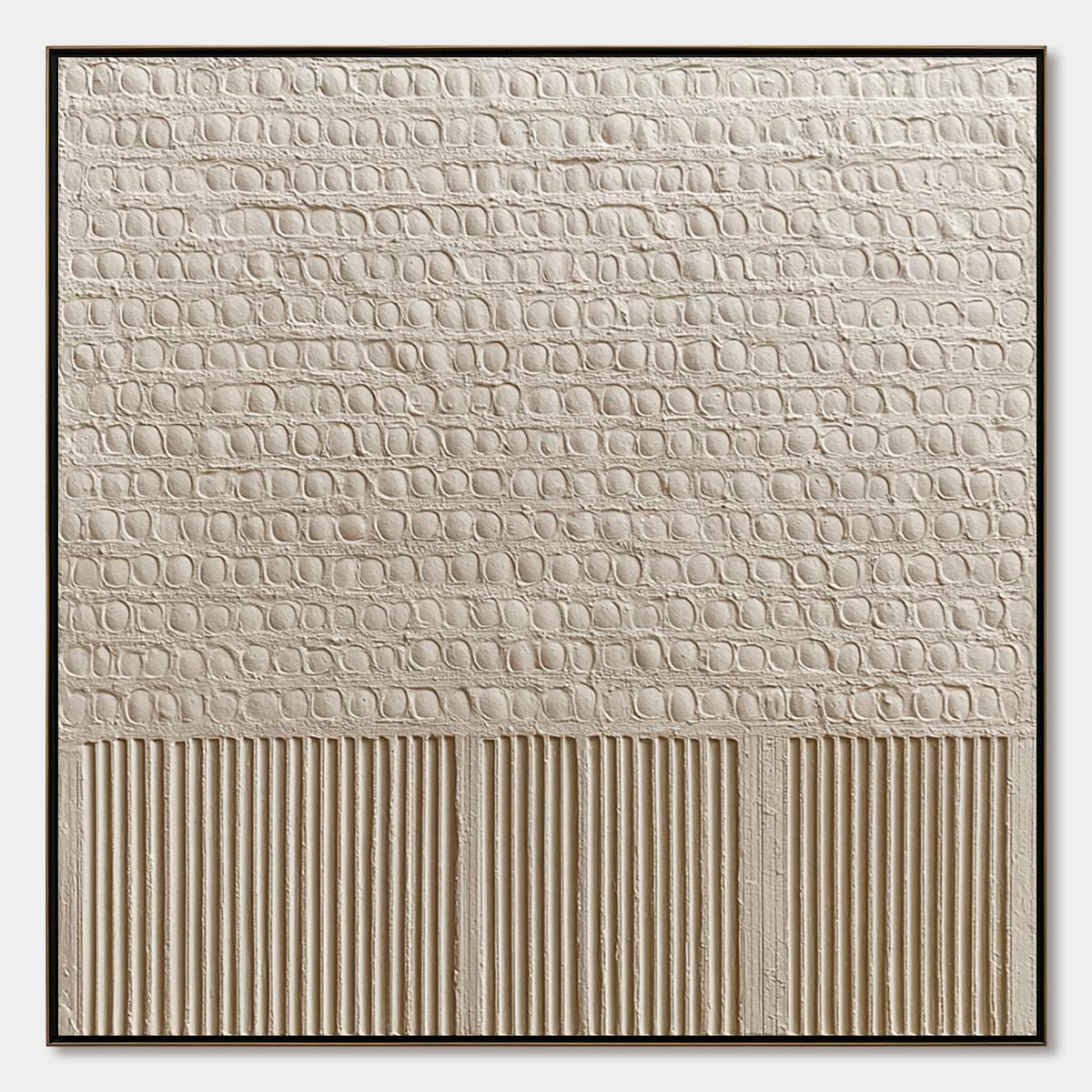 STONE TABLET: Textured Wabi Sabi Minimalist Abstract Painting