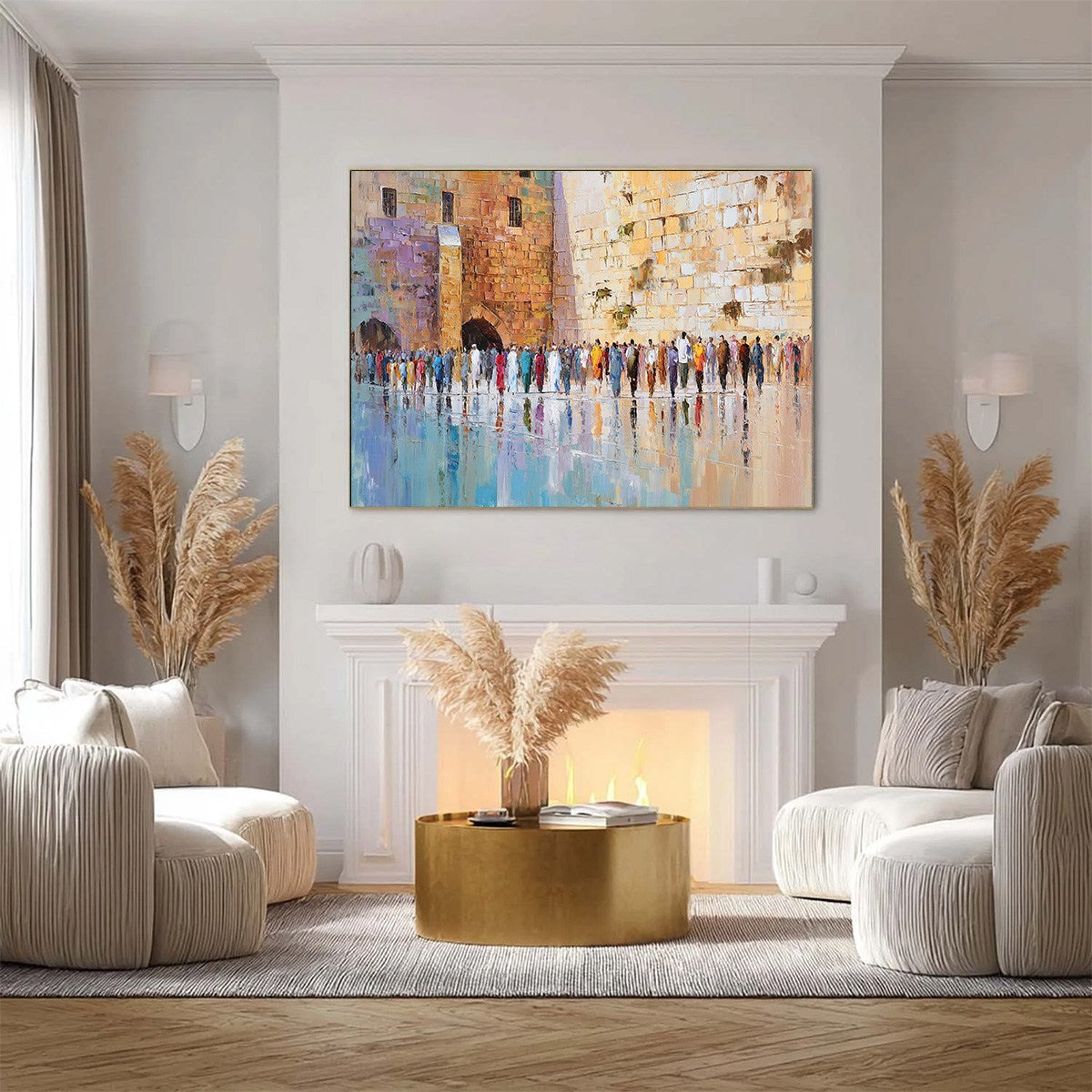 STONES OF REVERENCE: Textured Palette Knife Painting of a Historic Pilgrimage