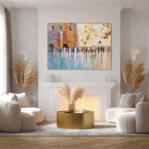 STONES OF REVERENCE: Textured Palette Knife Painting of a Historic Pilgrimage