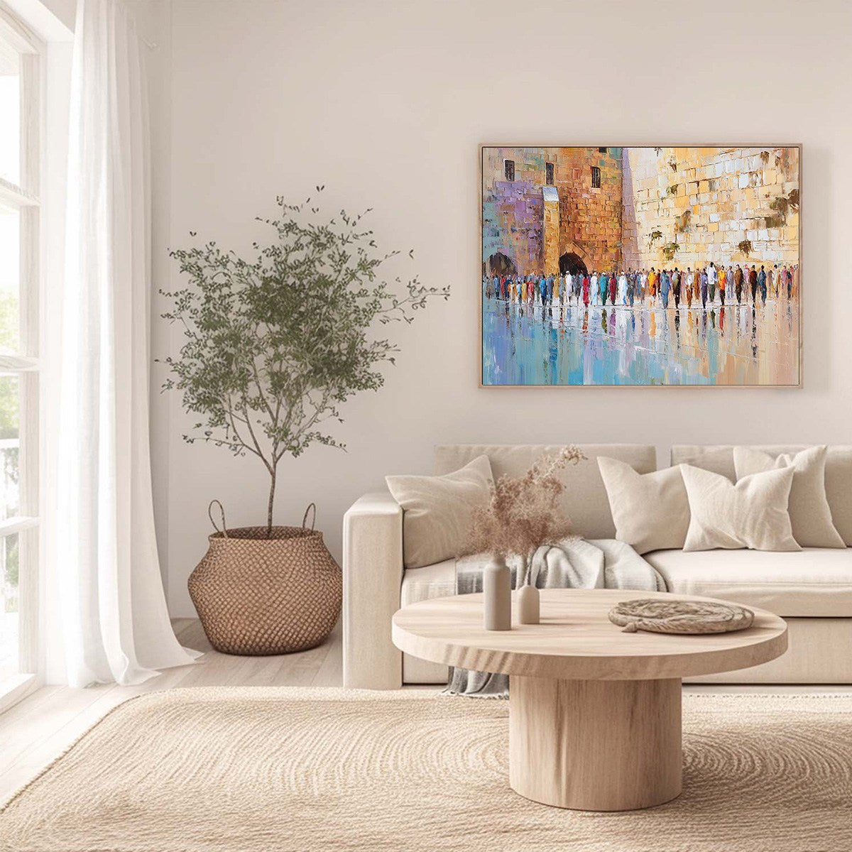 STONES OF REVERENCE: Textured Palette Knife Painting of a Historic Pilgrimage