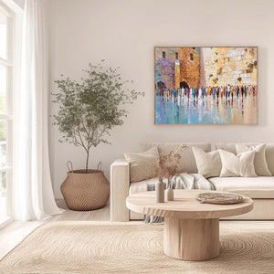 STONES OF REVERENCE: Textured Palette Knife Painting of a Historic Pilgrimage
