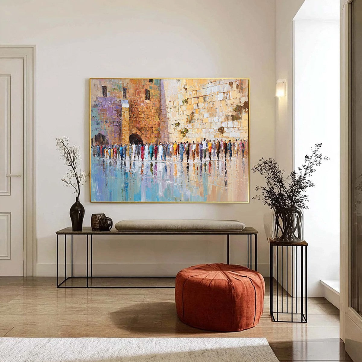 STONES OF REVERENCE: Textured Palette Knife Painting of a Historic Pilgrimage