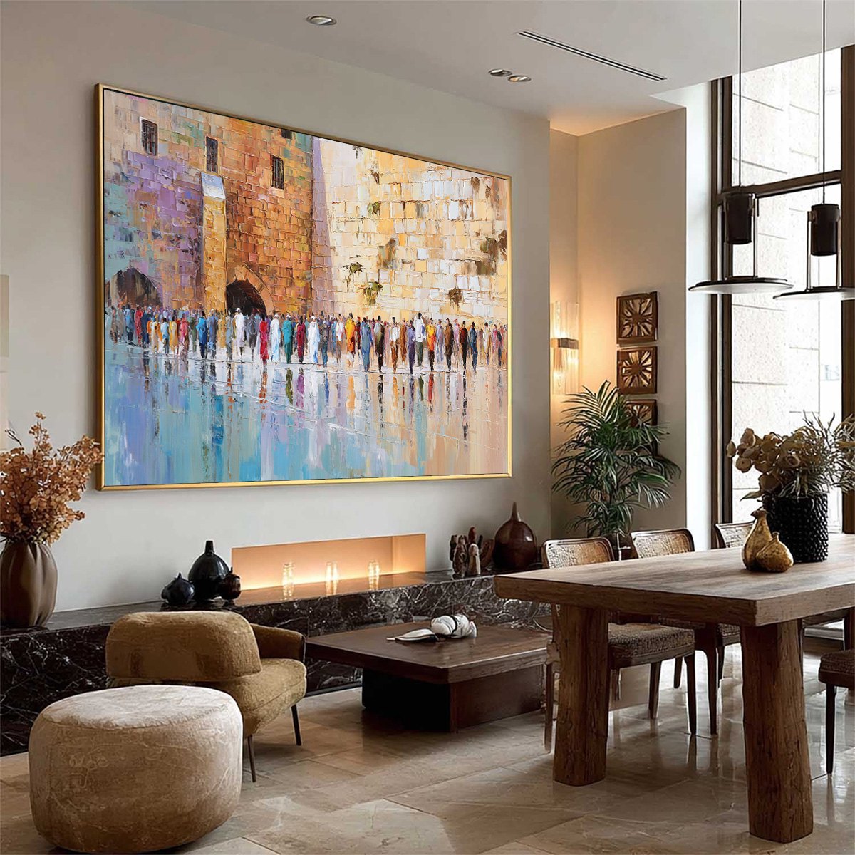 STONES OF REVERENCE: Textured Palette Knife Painting of a Historic Pilgrimage