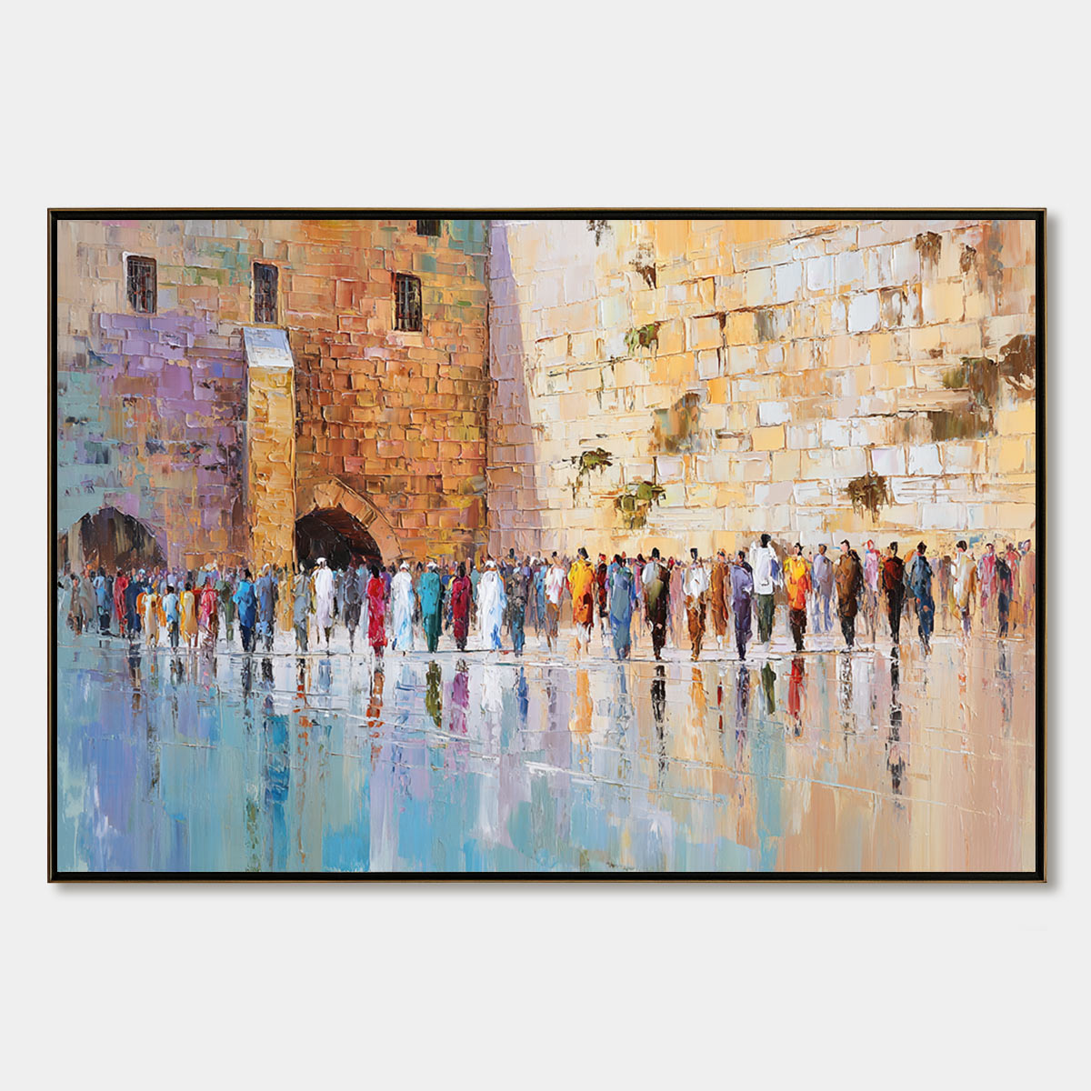 STONES OF REVERENCE: Textured Palette Knife Painting of a Historic Pilgrimage