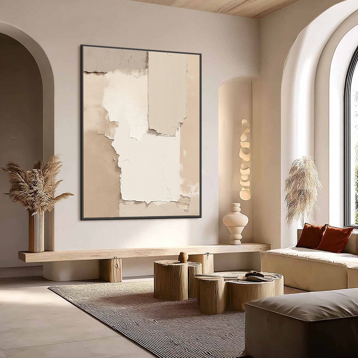 STRATA: Textured Neutral Abstract Wabi Sabi Wall Art