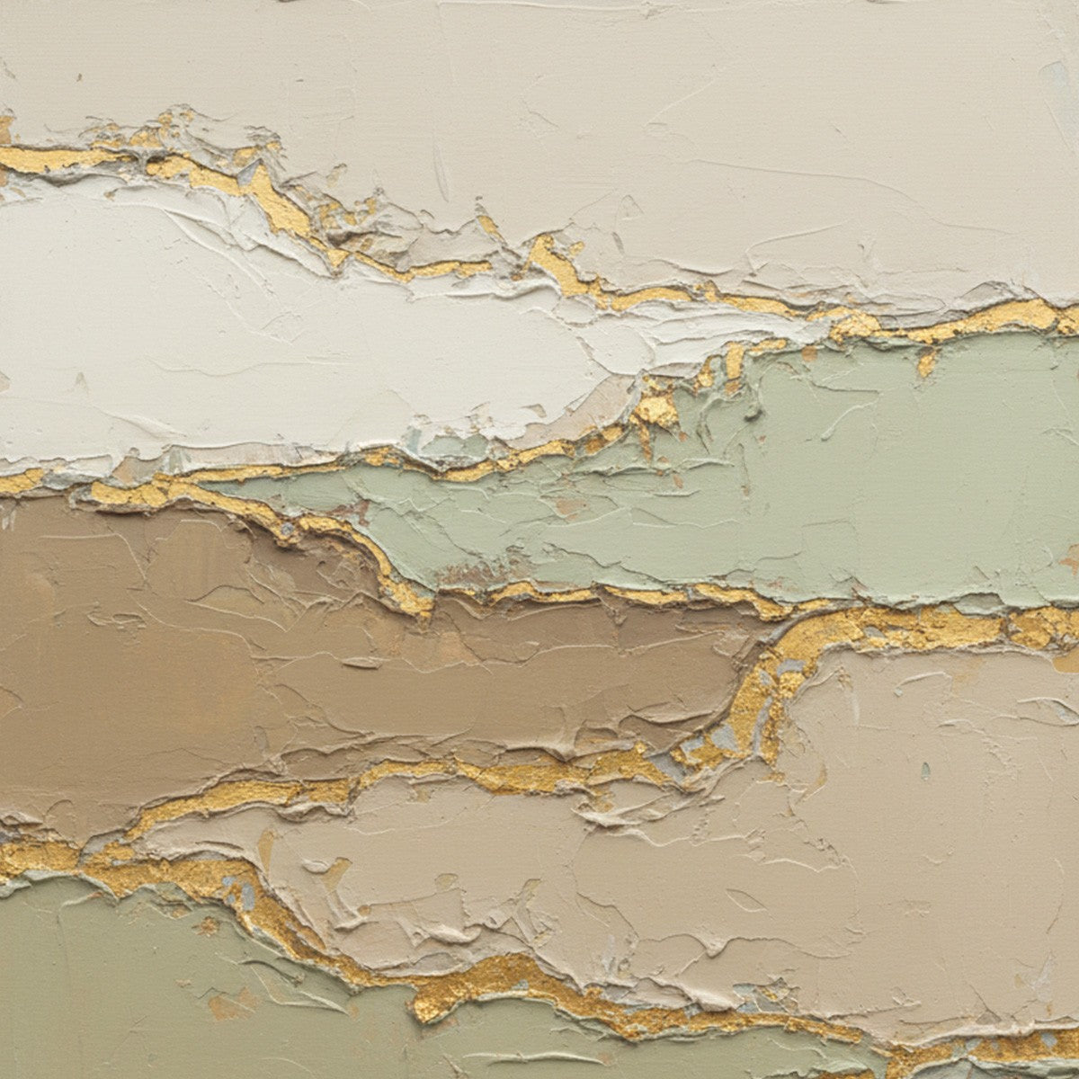 STRATA: Textured Wabi Sabi Abstract Landscape Painting