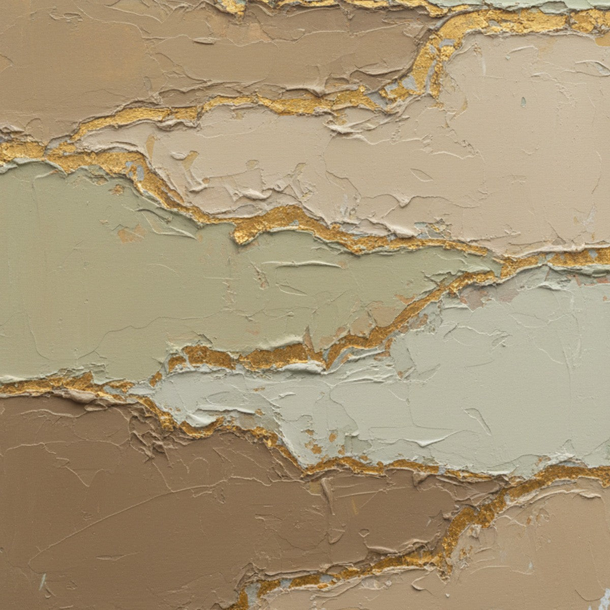 STRATA: Textured Wabi Sabi Abstract Landscape Painting
