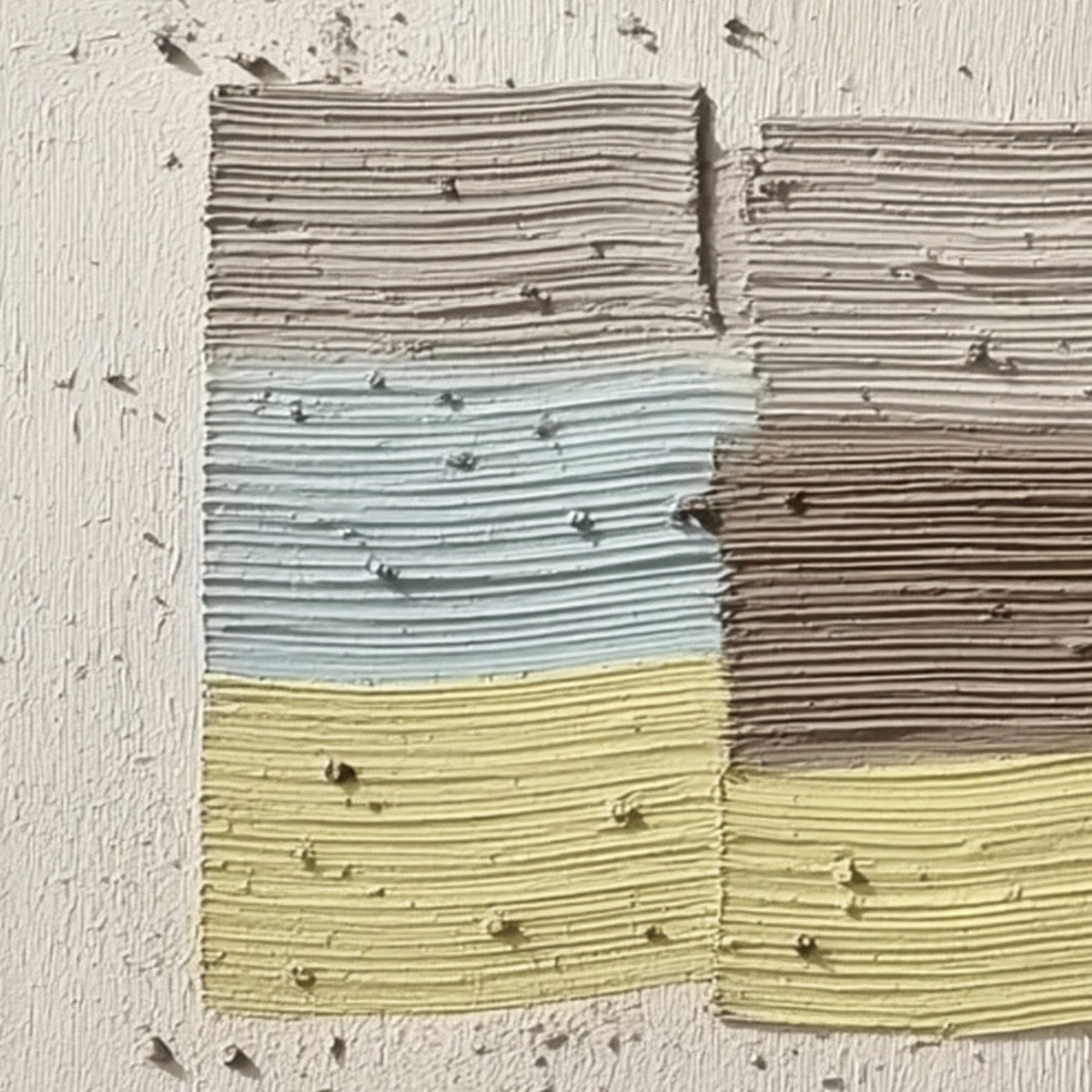 STRATA original acrylic abstract painting: Wabi Sabi impasto, earthy hues.
