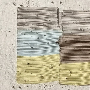 STRATA original acrylic abstract painting: Wabi Sabi impasto, earthy hues.