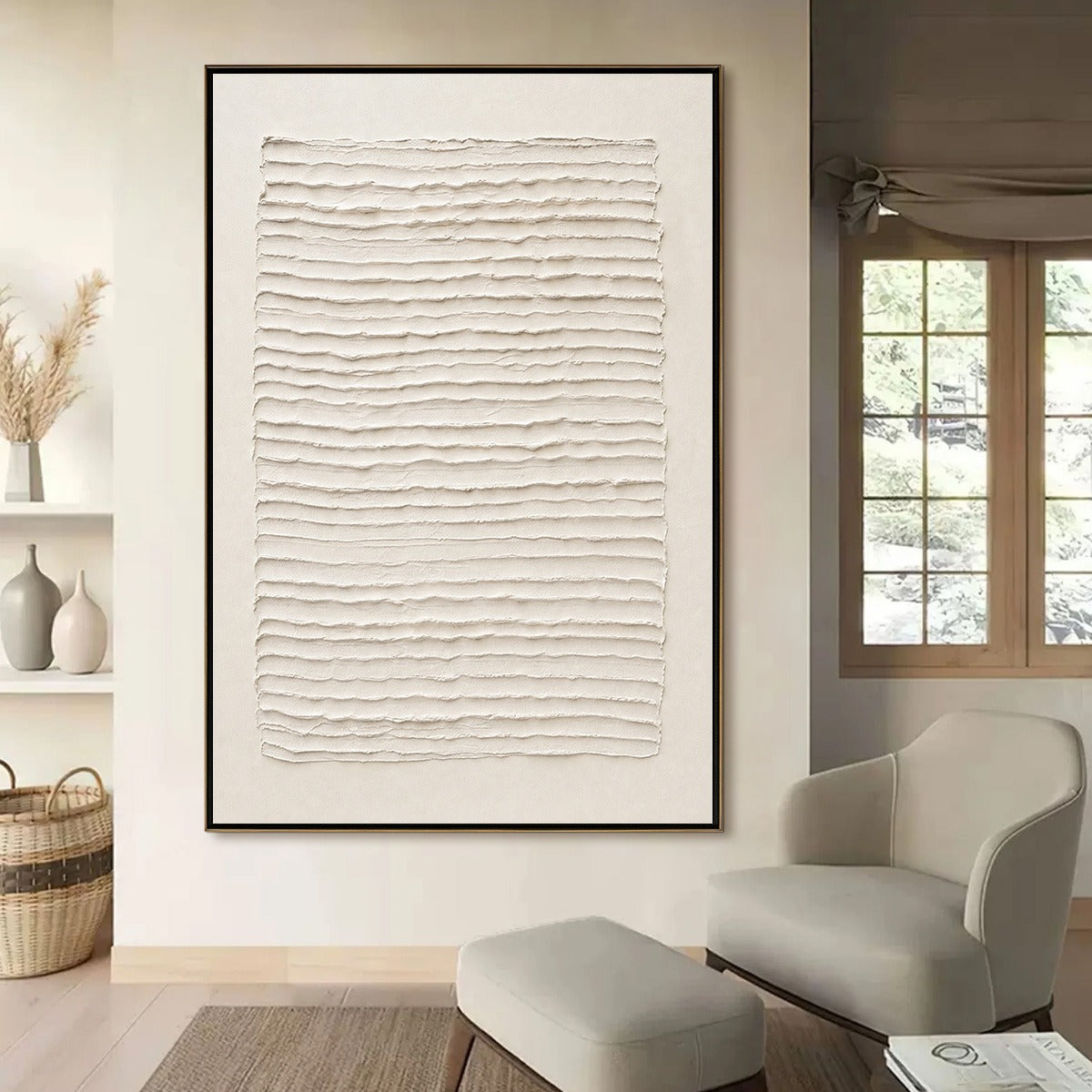 STRATA: Textured Wabi-Sabi Minimalist Abstract Painting