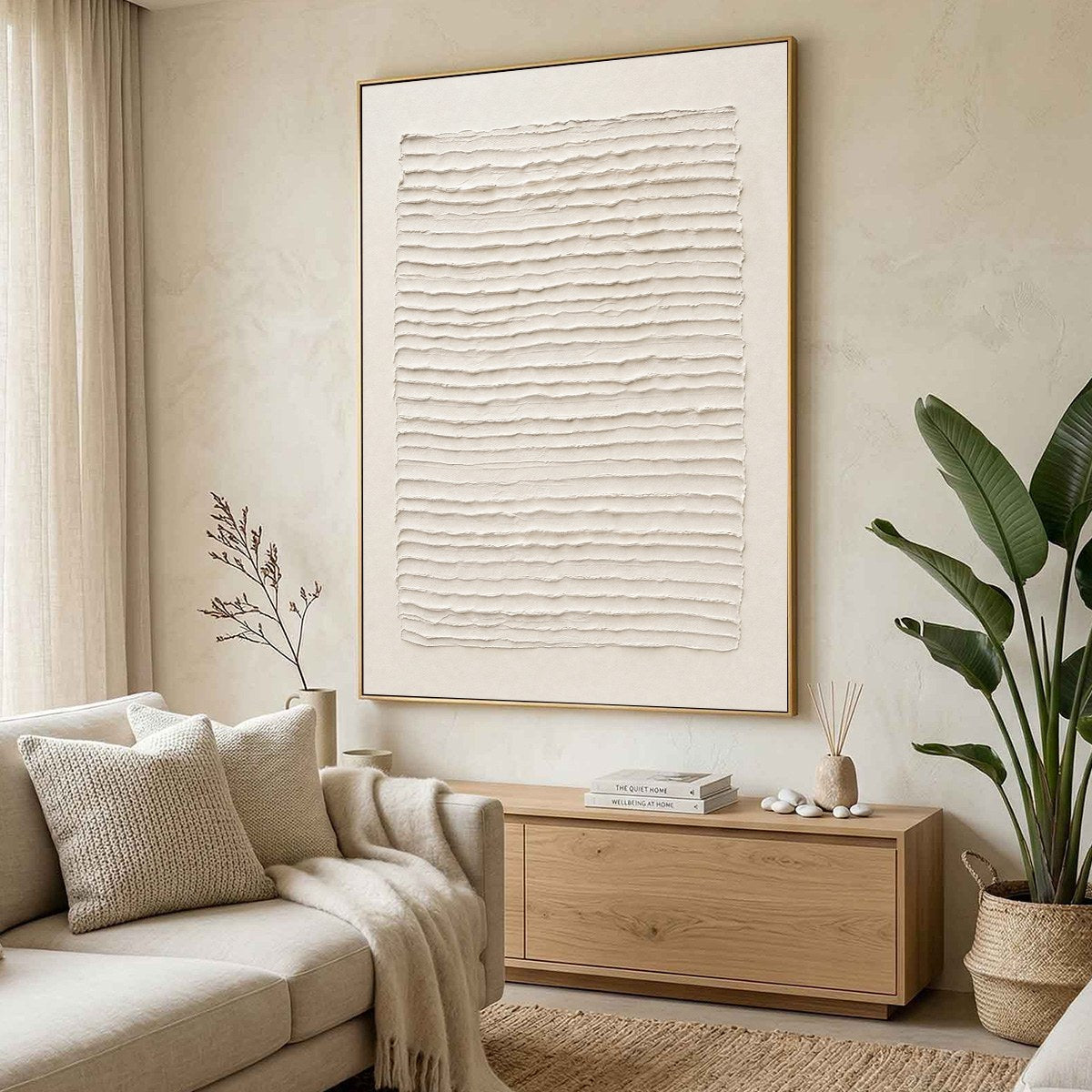 STRATA: Textured Wabi-Sabi Minimalist Abstract Painting