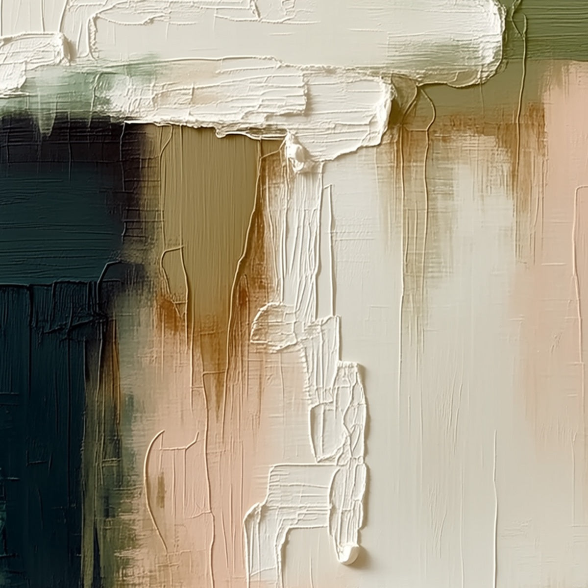 STRATA: Textured Wabi Sabi Style Abstract Impasto Painting