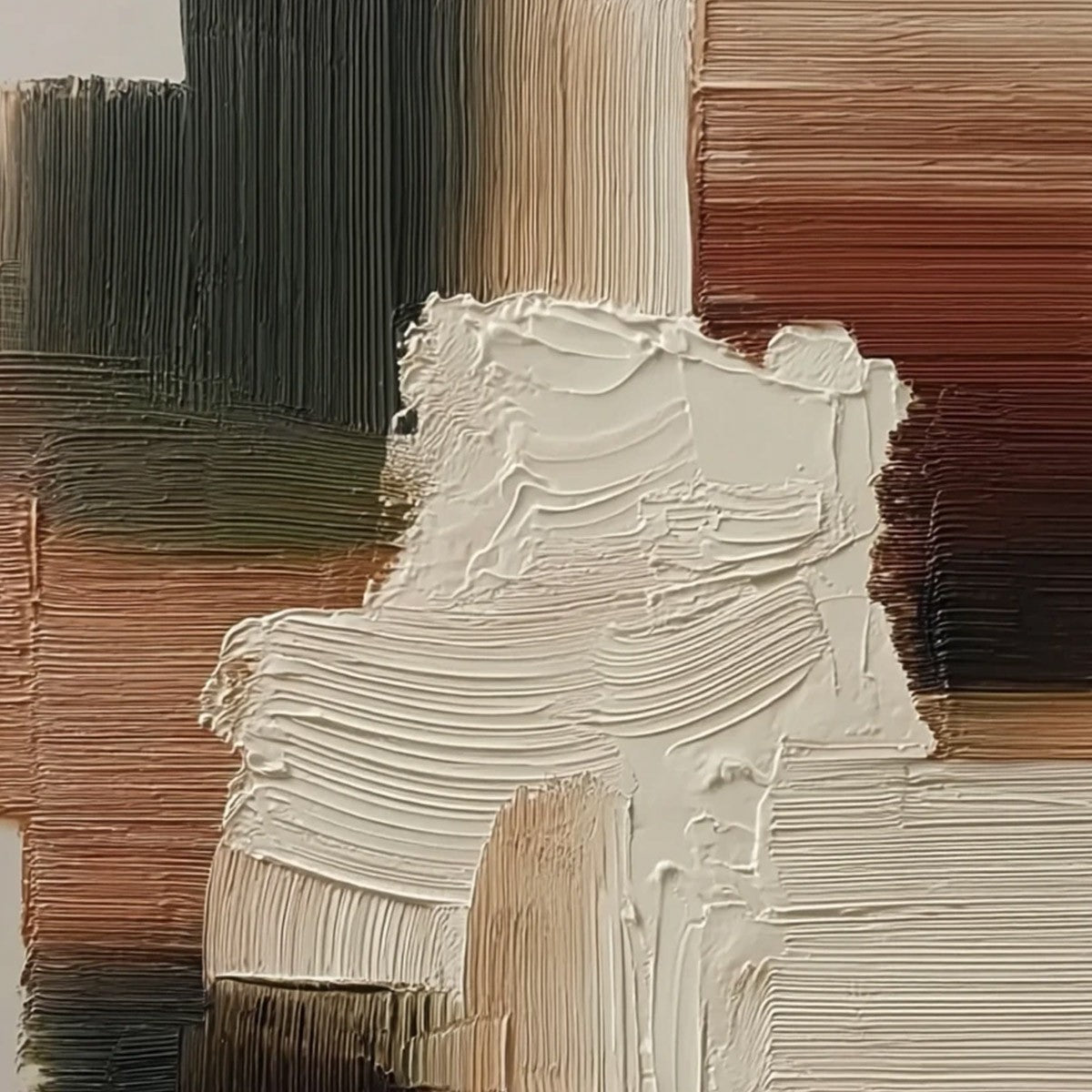 STRATA: Vertical Wabi Sabi Textured Abstract Painting