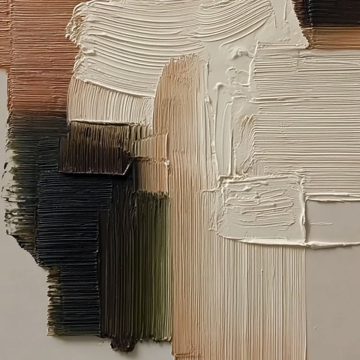 STRATA: Vertical Wabi Sabi Textured Abstract Painting