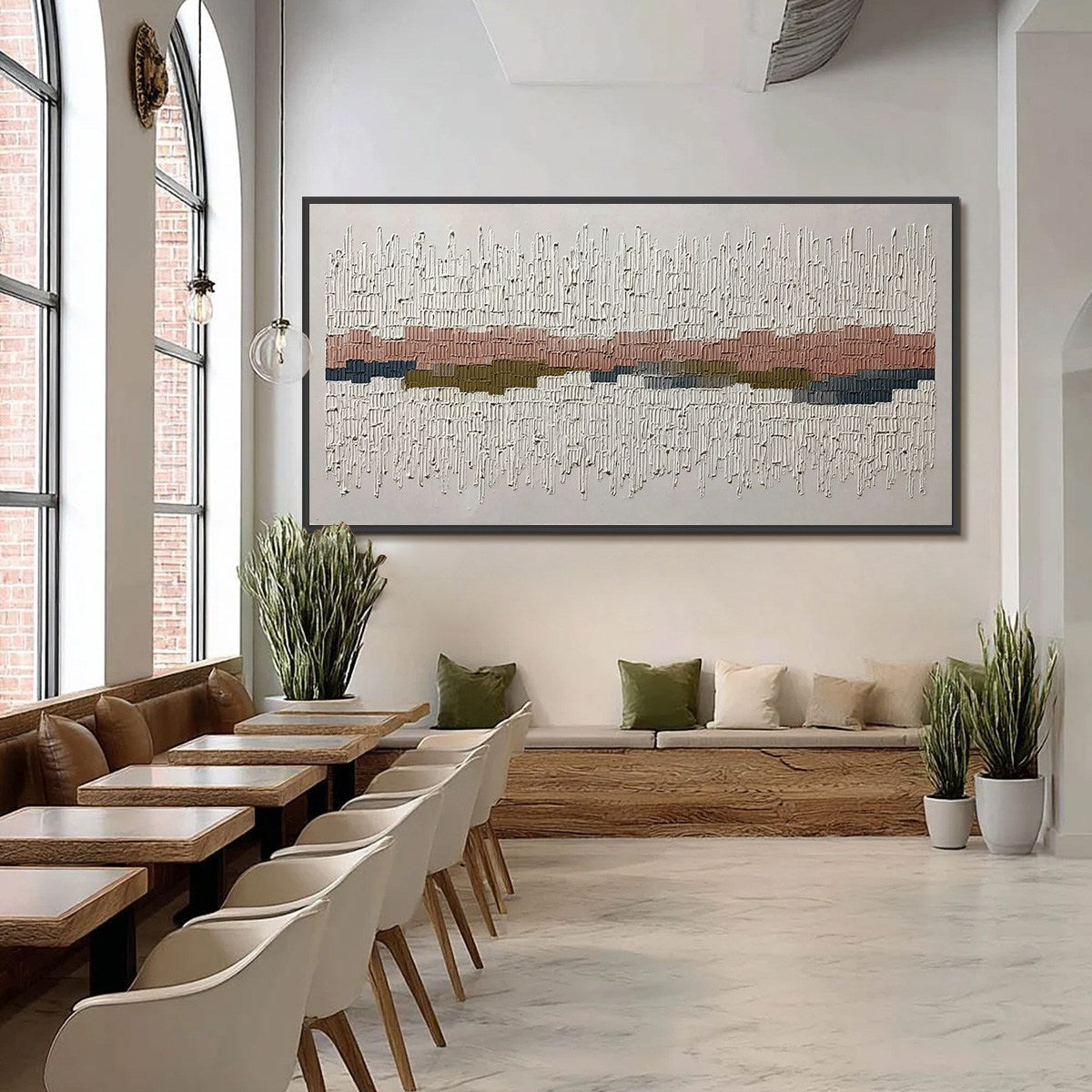 STRATA: Wabi Sabi Textured Abstract Horizontal Wall Art