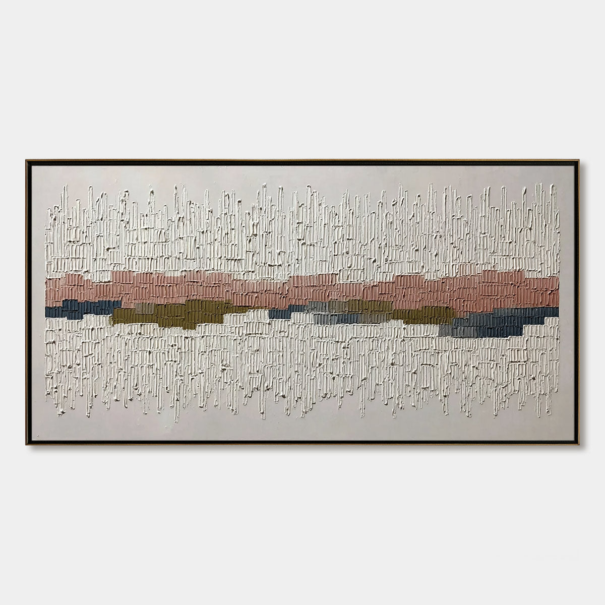 STRATA: Wabi Sabi Textured Abstract Horizontal Wall Art