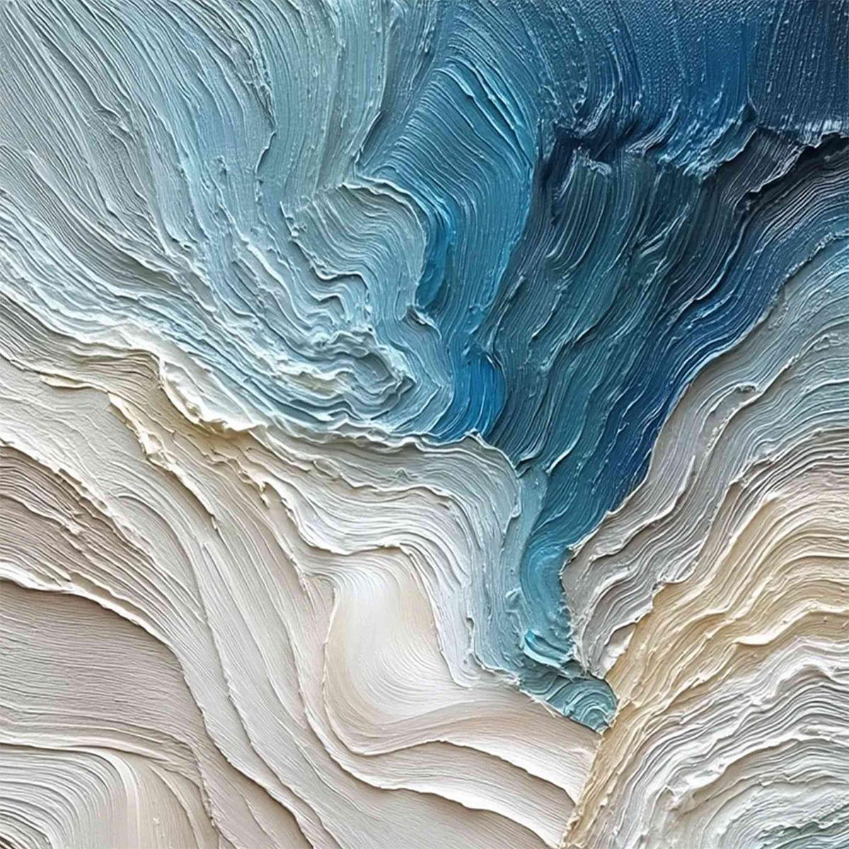 STRATUM: Vertical Abstract Impasto Landscape Painting