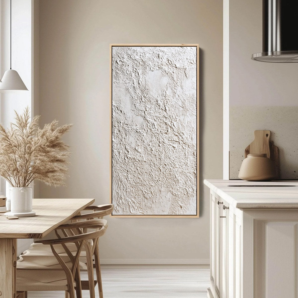 STUCCO: Heavily Textured Wabi Sabi Abstract Painting