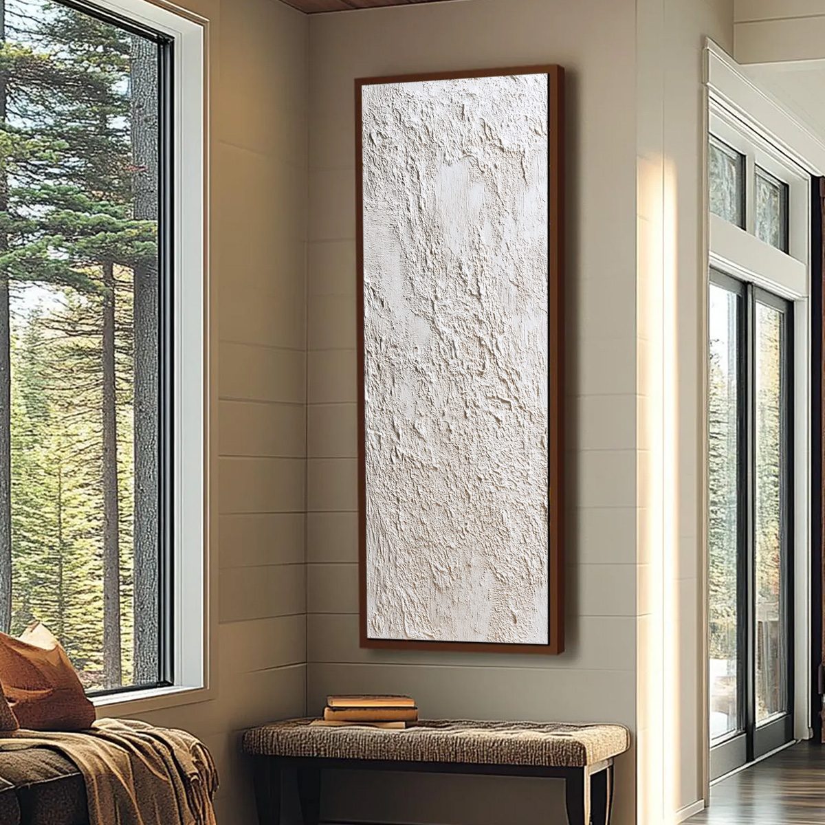 STUCCO: Heavily Textured Wabi Sabi Abstract Painting