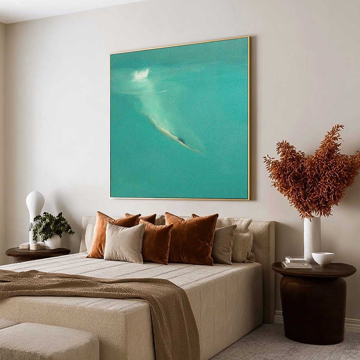 SUBMERGE: Minimalist Wabi Sabi Sea Painting