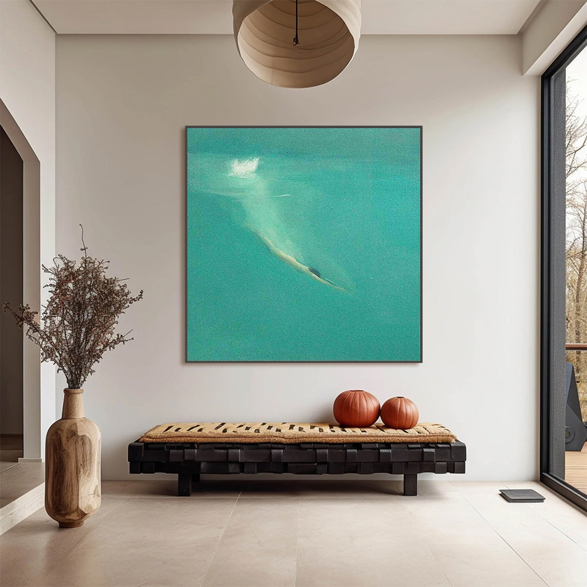 SUBMERGE: Minimalist Wabi Sabi Sea Painting