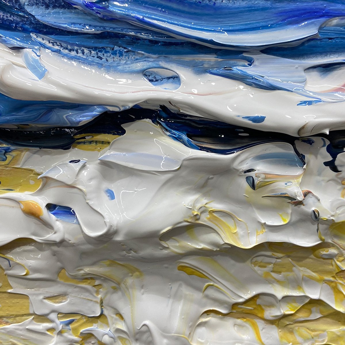 SUNKISSED SHORES- Panoramic Beach Sunset Painting