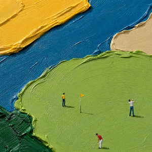 SUNLIT FIGURES: Bold Color Field People Painting