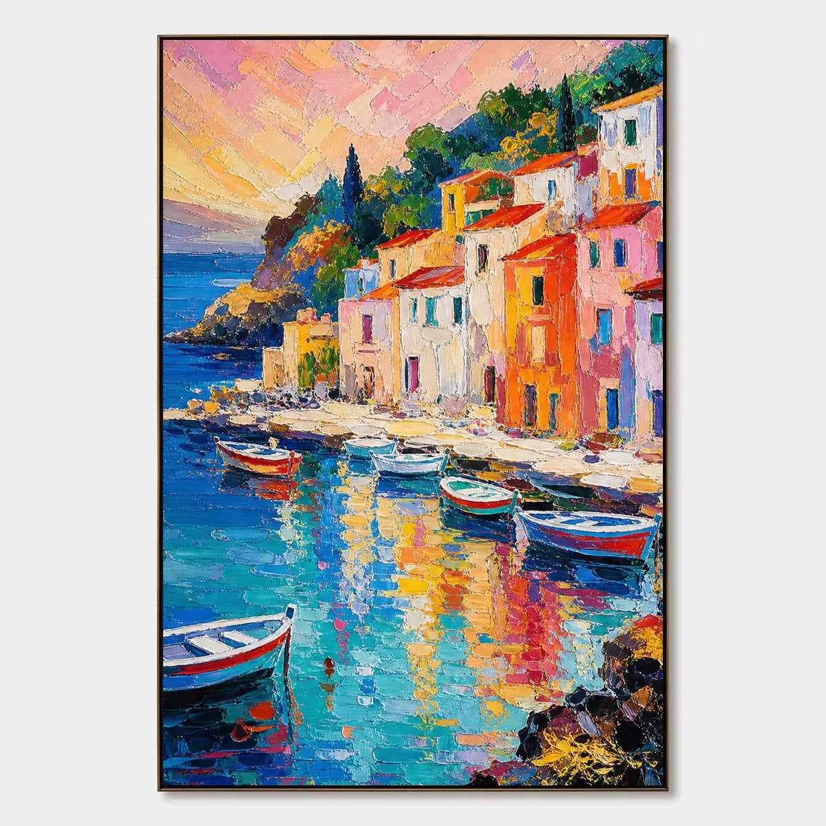 Harbor Kaleidoscope hand-painted artwork