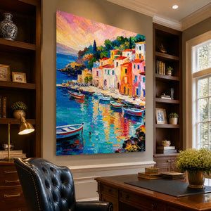 Harbor Kaleidoscope in a refined office, frameless