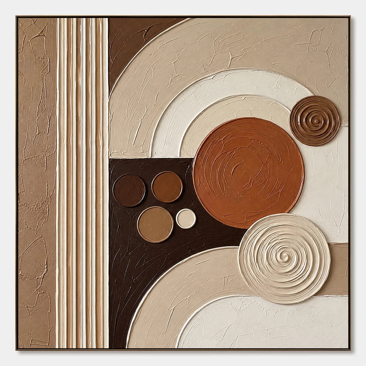 Circular Terrain hand-painted artwork