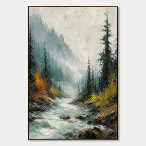 Evergreen Rush hand-painted artwork