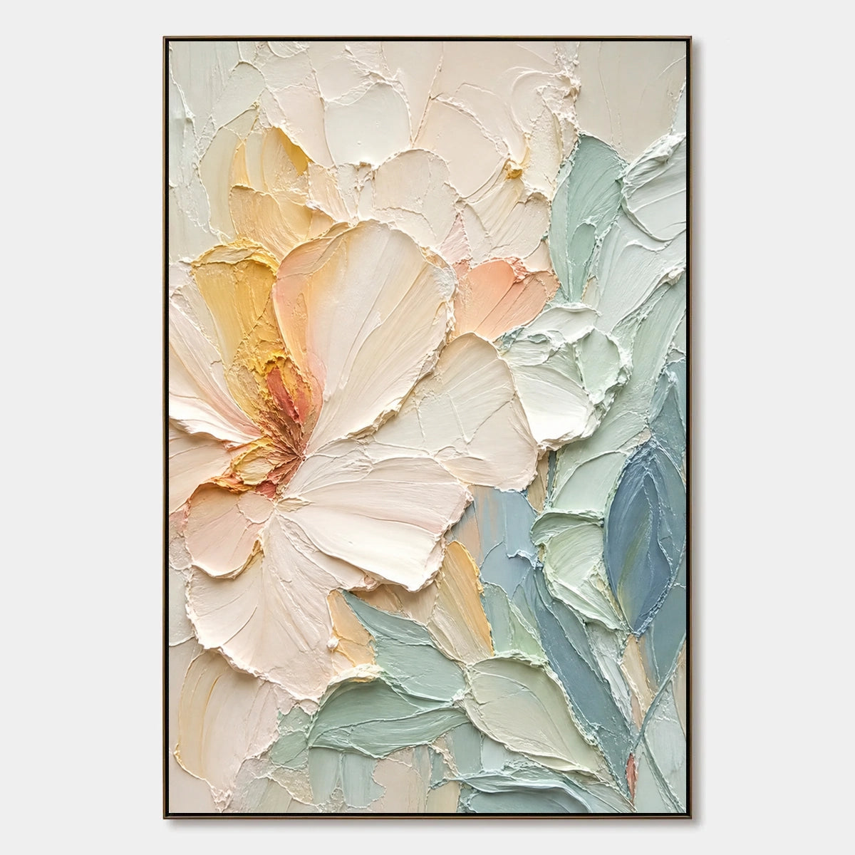 Pastel Magnolia hand-painted artwork