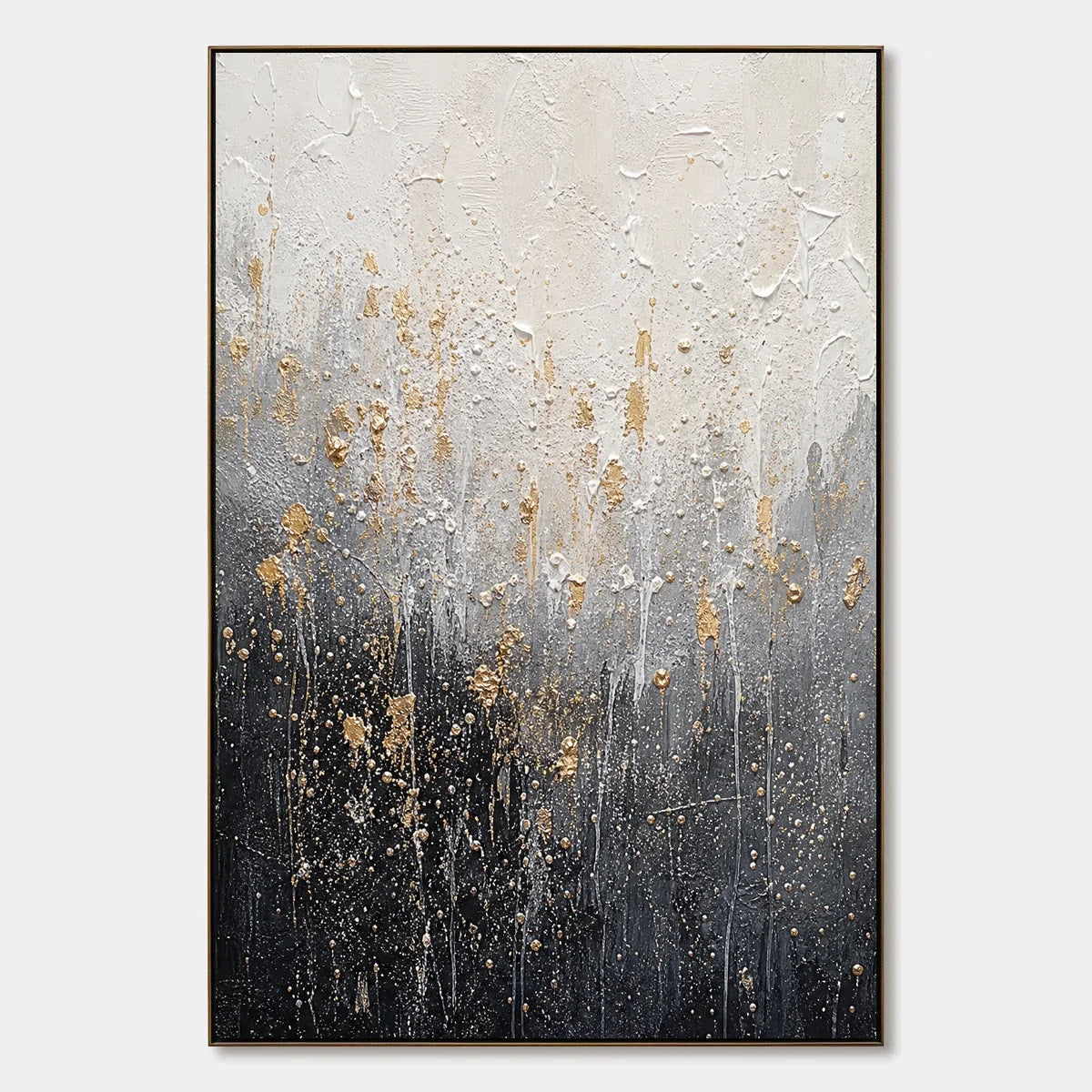 Golden Dust Descent hand-painted artwork