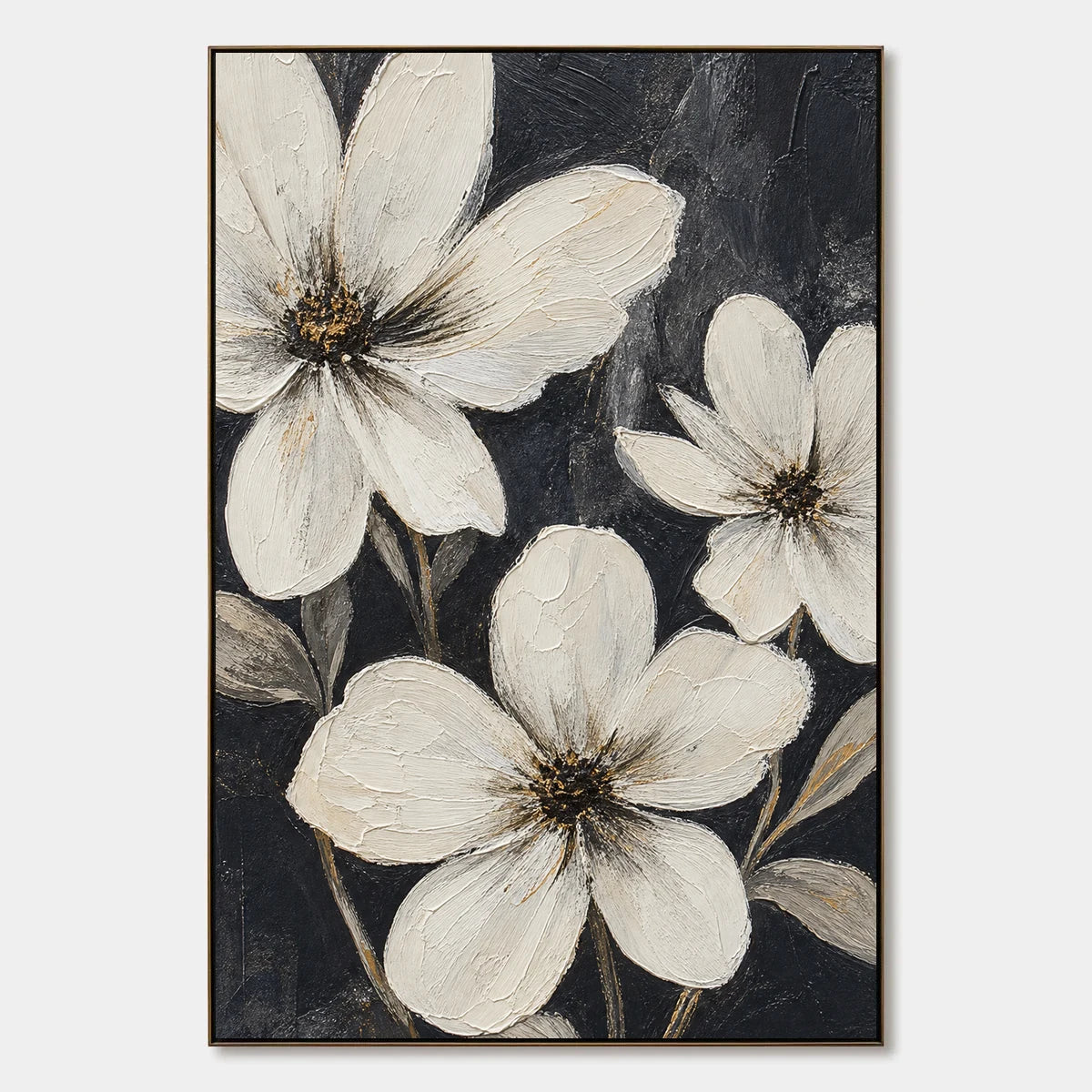 Night Magnolias hand-painted artwork