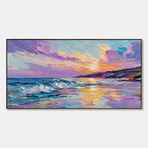 Prismatic Tide hand-painted artwork
