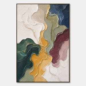 Mineral Veins hand-painted artwork